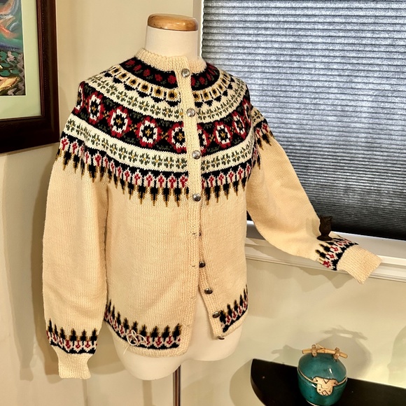 William /Schmidt | Sweaters | Gorgeous Nos Vtg4s William Schmidt Hand Knit  Norwegian Wool Sweater L | Poshmark